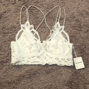 Free People One Adella White Bralette XS